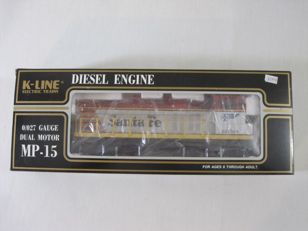 Santa Fe MP-15 Dual Motor Diesel Engine, O/O27 Gauge, K-221304, K-Line Electric Trains, new in box,