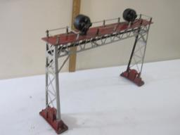 Lionel Pre-war Railroad No. 440 Signal Bridge, standard gauge, metal, AS IS, 3 lbs 2 oz