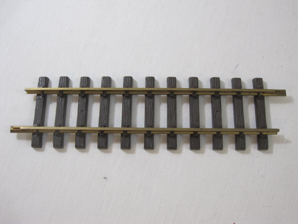 4 Pieces of LGB No. 1000 Straight Train Tracks, plastic and metal, G Scale Track, 1 lb 11 oz