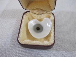 Vintage Glass Prosthetic Eye, gray-ish blue, 1 oz