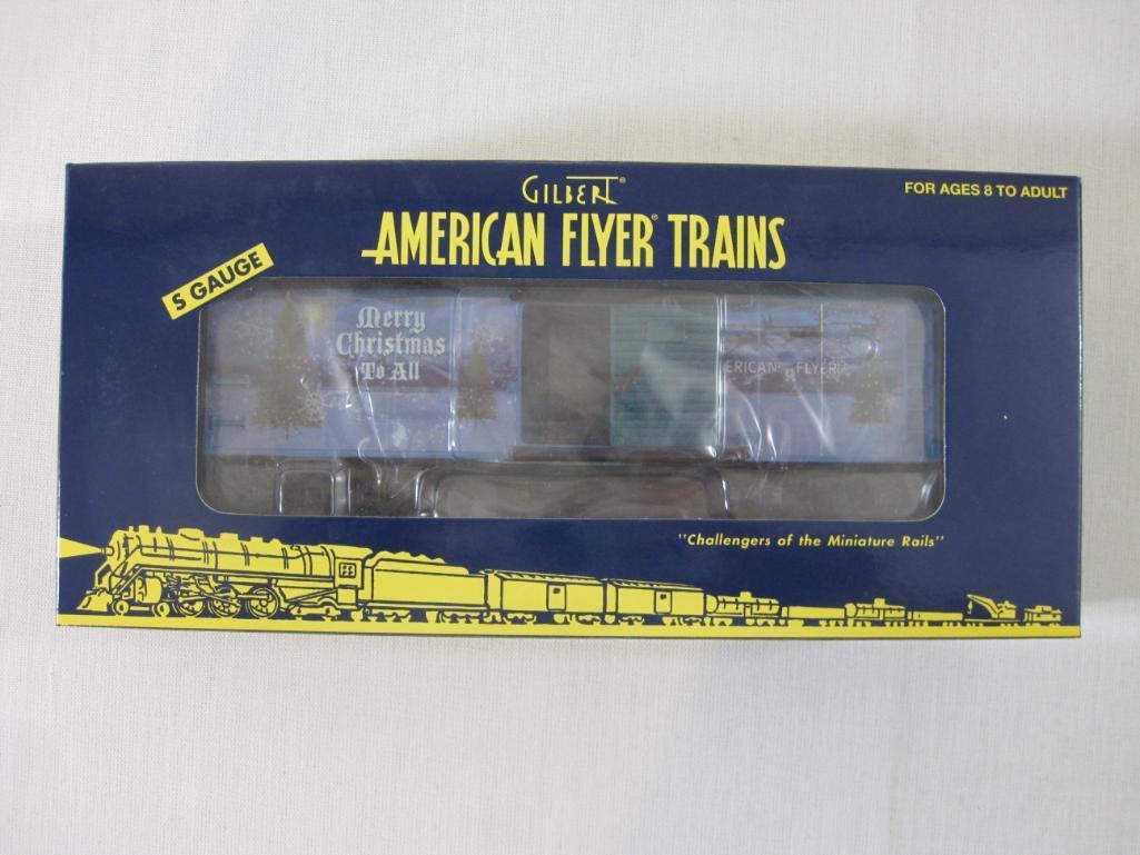 American Flyer Trains American Flyer 2007 Holiday Boxcar 6-48368, S Gauge, The AC Gilbert Co, new in