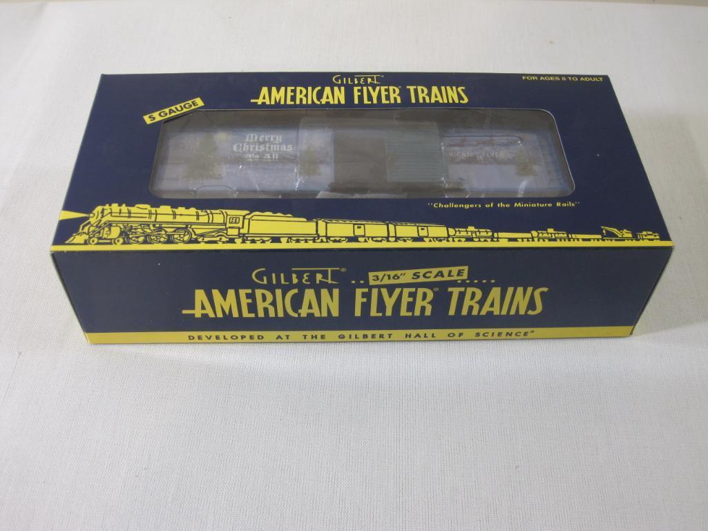 American Flyer Trains American Flyer 2007 Holiday Boxcar 6-48368, S Gauge, The AC Gilbert Co, new in