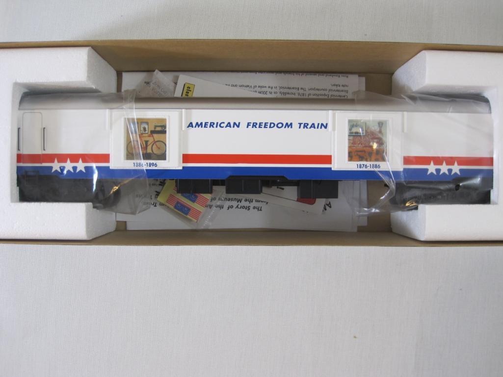 American Freedom Train O Scale Extruded Aluminum Display Car #106 "Human Resources" 1876-1885 &