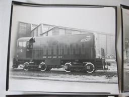 Six Vintage Black and White Train Photos including ALCo (American Locomotive Company) and more, 3 oz