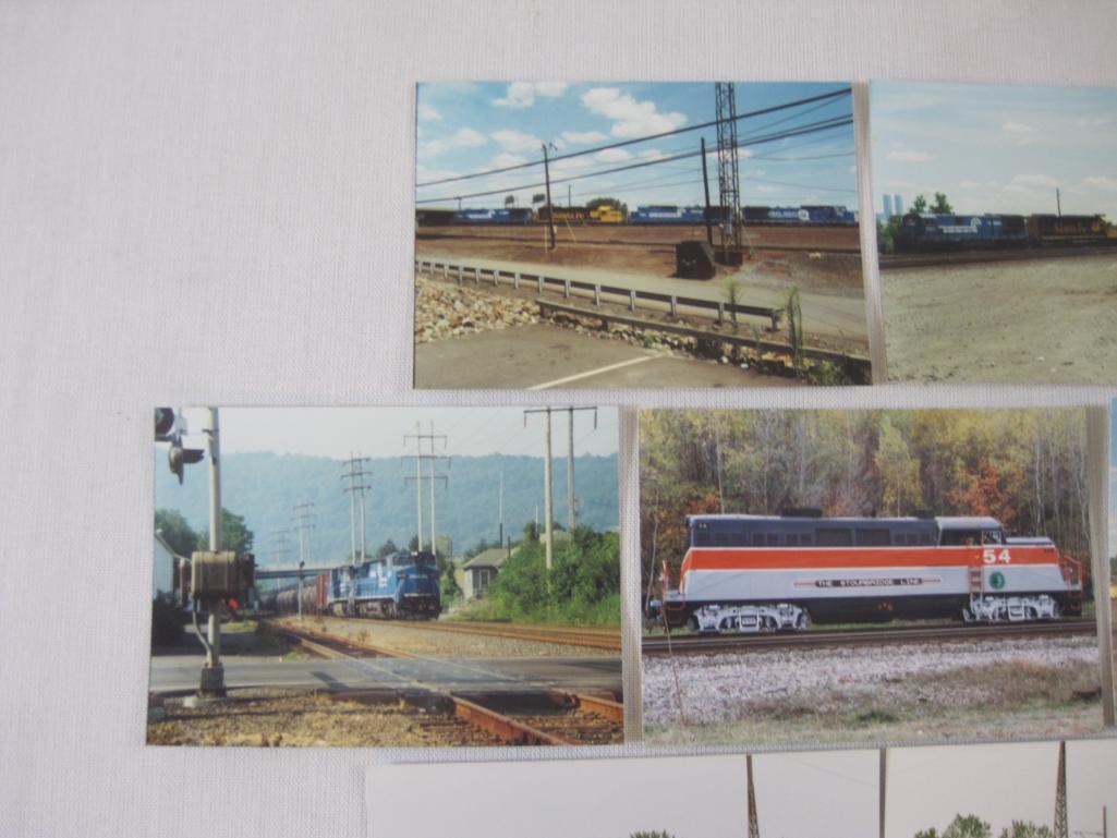 Lot of 10 Train Photos including Conrail, Amtrak, General Electric and more, 2 oz