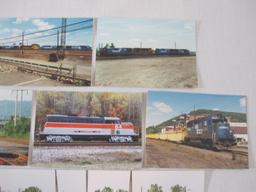 Lot of 10 Train Photos including Conrail, Amtrak, General Electric and more, 2 oz