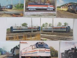 Lot of 10 Train Photos including Conrail, Amtrak, General Electric and more, 2 oz