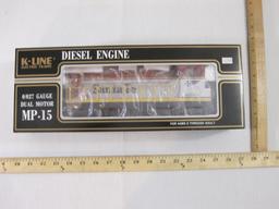 Santa Fe MP-15 Dual Motor Diesel Engine, O/O27 Gauge, K-221304, K-Line Electric Trains, new in box,