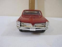 1967 Pontiac GTO 1:25 Scale Plastic Promo Model Car, red with matching interior, AS IS, 5 oz