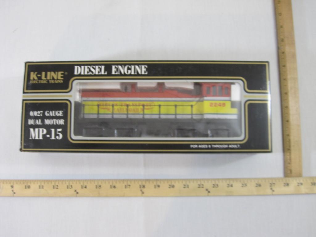 Circus Transport Railway MP-15 Dual Motor Diesel Engine, O/O27 Gauge, K-2249, K-Line Electric