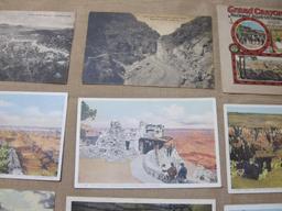 Postcards of Arizona, New Mexico and souvenir booklet of Grand Canyon National Park and Arizona