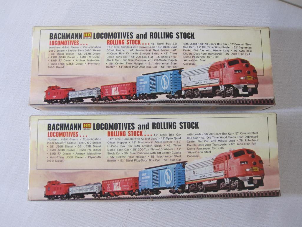 Seven Bachmann HO Scale Bicentennial Train Cars including 1281-1286 51' Bicentennial Box Cars and
