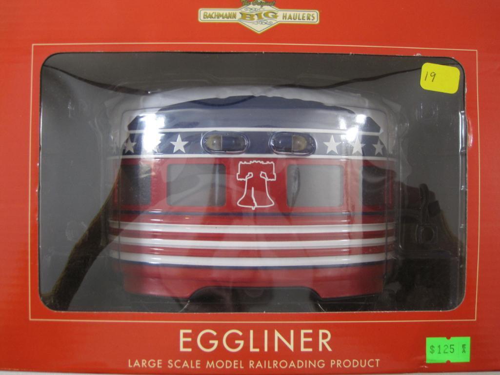 Bachmann Big Haulers LS Eggliner Independence Day No. 96278, Large Scale, new in box, 2 lbs 8 oz