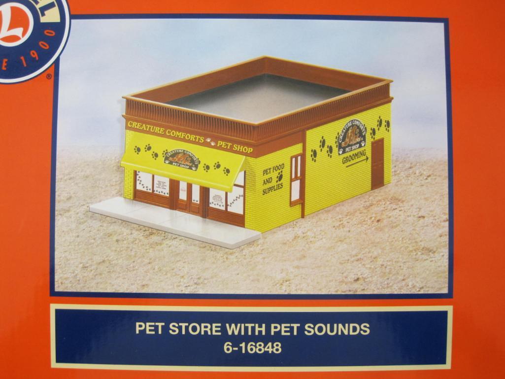 Lionel Pet Store with Pet Sounds 6-16848, O Gauge, new in box, 1 lb 7 oz