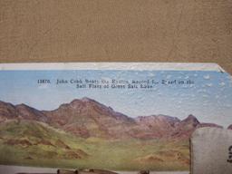 Bonneville Salt Flats Postcard with bag of Salt Flat Sand, see pictures for condition