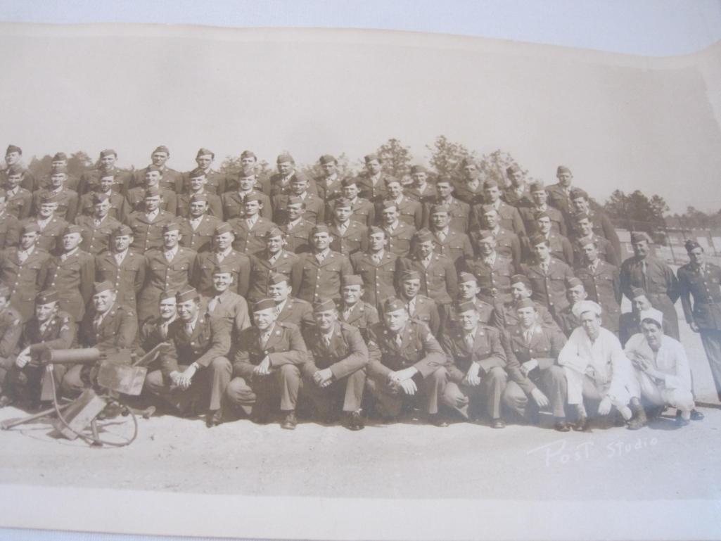 Vintage WWII Military Panoramic Photograph COD 19th Tng Bn IRTC Ft. McClellan Alabama March 1944