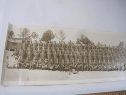 Vintage WWII Military Panoramic Photograph COD 19th Tng Bn IRTC Ft. McClellan Alabama March 1944