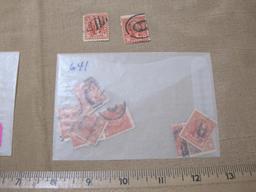 US Postage Stamps including 6 Cent Garfield mostly cancelled some marked Union City N.J. and