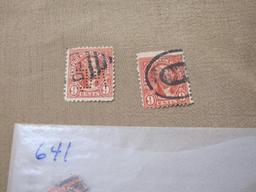 US Postage Stamps including 6 Cent Garfield mostly cancelled some marked Union City N.J. and