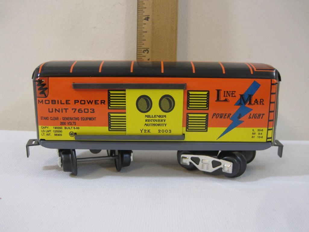 Marx Trains No. 7603-Y2K Line-Mar Power O Scale Box Car, pressed metal, new in box, 7 oz