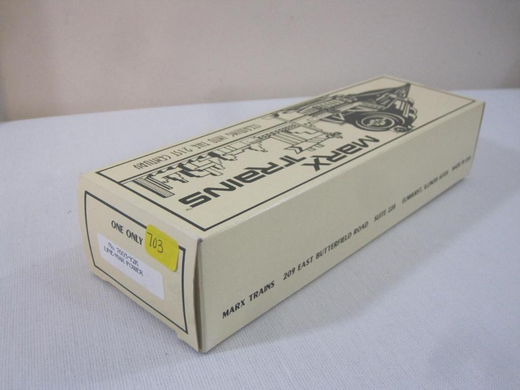 Marx Trains No. 7603-Y2K Line-Mar Power O Scale Box Car, pressed metal, new in box, 7 oz