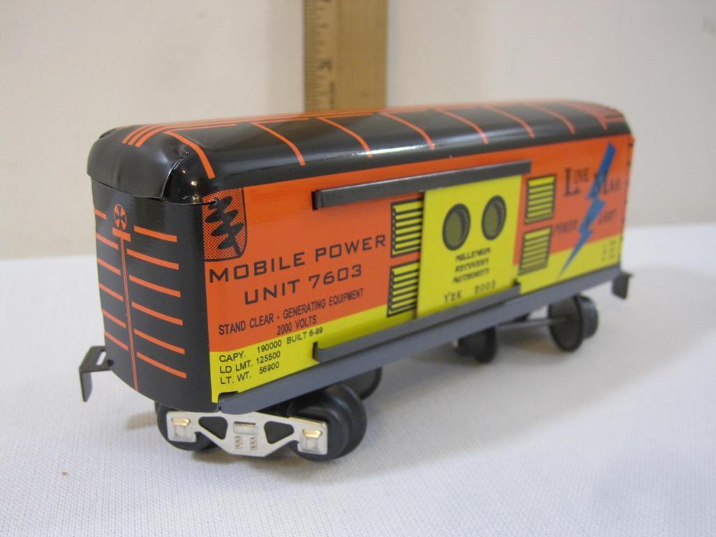 Marx Trains No. 7603-Y2K Line-Mar Power O Scale Box Car, pressed metal, new in box, 7 oz