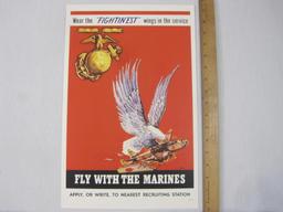 Fly with the Marines Wear the Fightin'est wings in the service Poster, 7 oz