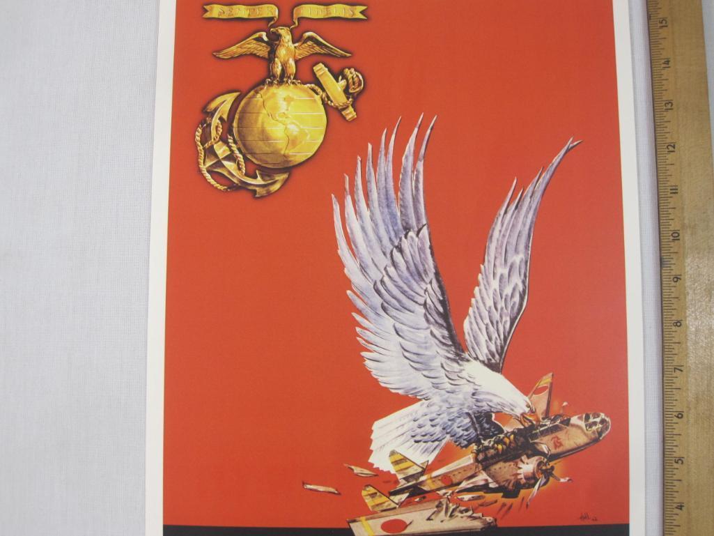 Fly with the Marines Wear the Fightin'est wings in the service Poster, 7 oz