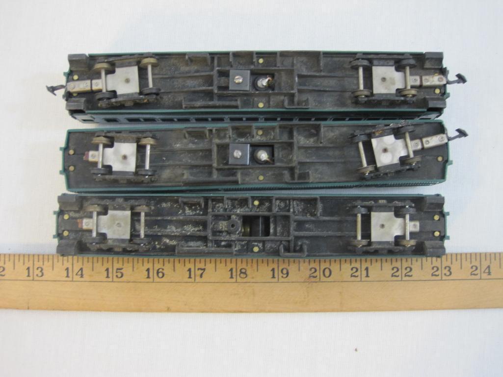 Set of 3 American Flyer New Haven Passenger Train Car Set including 2 passenger cars and 1 combo car