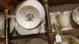 Assorted Cup and Saucer Sets, Rack is NOT included