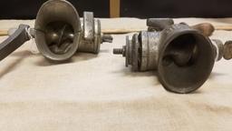 Two Vintage Meat Grinders, incl Number 1 Universal Food Chopper