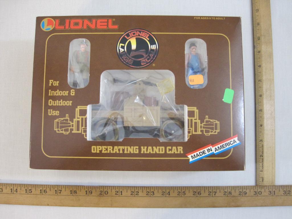 Lionel Large Scale Operating Hand Car 8-87200, in original box 1lb5oz