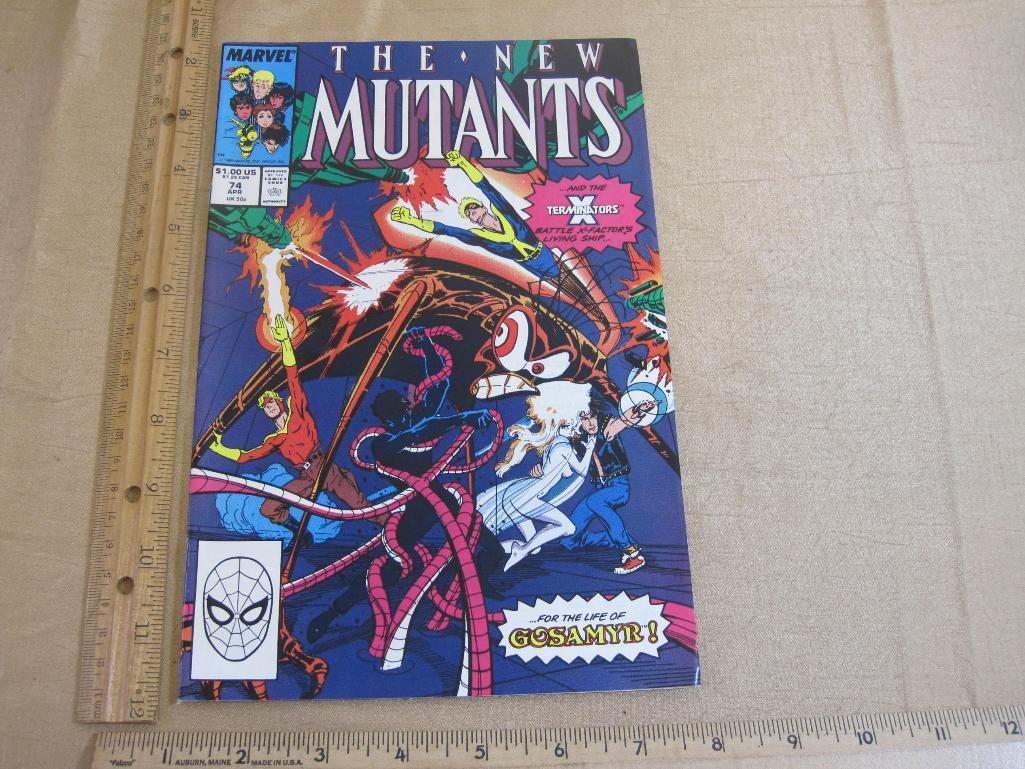 Five Marvel Comic Books The New Mutants Comic Books Vol.1 No. 74-78 1989 8oz