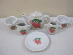 Ceramic Child's Miniature Tea Set, 6 oz