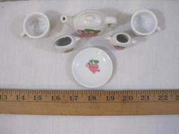 Ceramic Child's Miniature Tea Set, 6 oz