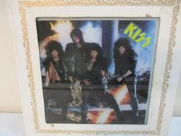 Vintage KISS Animal Eyes Cover Carnival Prize Mirror with original sleeve, 6 oz