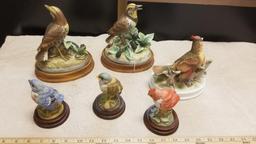 Large and Small Bird Figurines by Andrea, Meadowlarkm Cardinal and more
