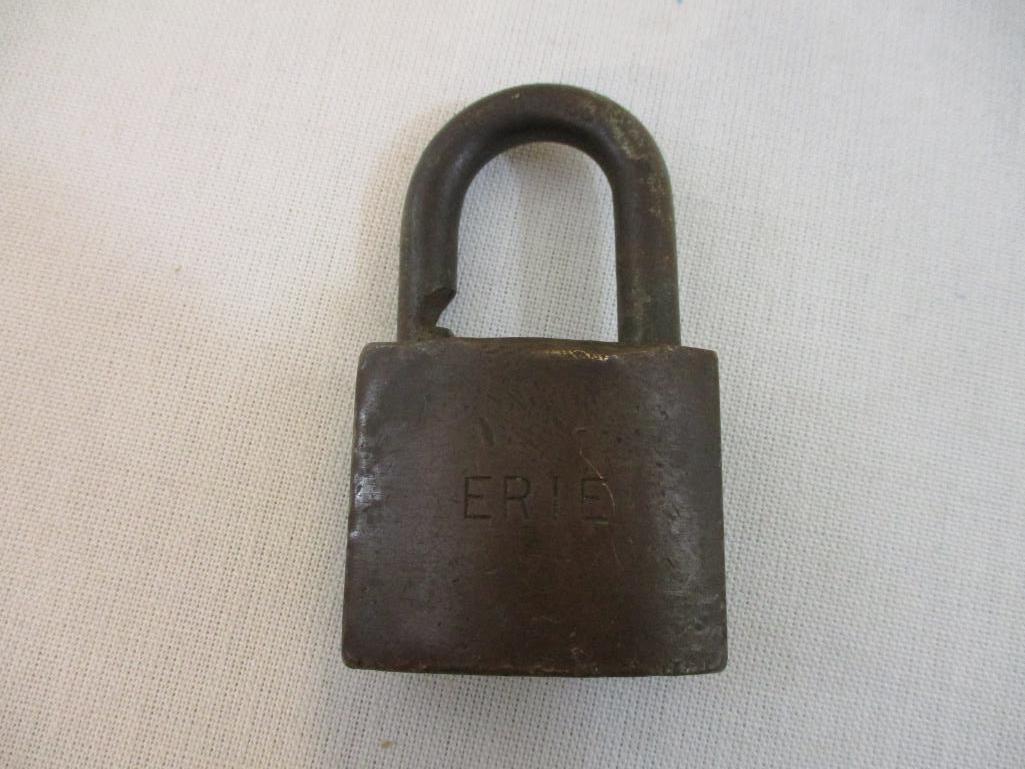 ERIE Railroad Lock, stamped ER 93, 12 oz