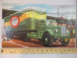 The Big Treasure Box of Jigsaw Puzzles, 3 Giant Puzzles including Locomotive, Fire Engine and Truck,