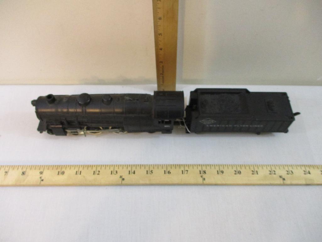 American Flyer S Gauge Locomotive 301 with Reading Lines American Flyer Lines Tender, 2 lbs 4 oz