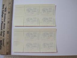 Two Blocks of Four 10 Cent World Peace through Law U.S. Postage Stamps Scott #1576