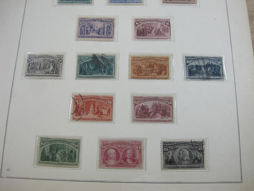 RARE Complete Set of US 1893 Columbian Exposition US Postage Stamps, Scott #s 230-245