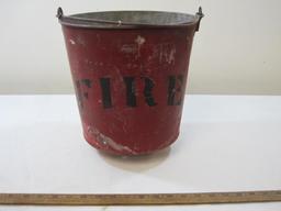 Metal Wheeling Corrugating Company Fire Bucket