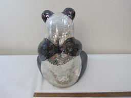 Mosaic Glass Giant Panda Statue Approx. 17 in Tall