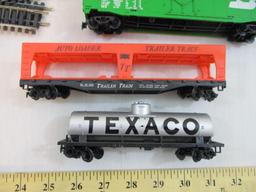 TYCO Virginian 4301 Diesel Locomotive Train Set with assorted train Cars, TYCO Pak power supply and