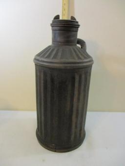 Vintage Mitchel 5-Gallon Galvanized Gas Can, The Davis Welding & Mfg Co Cincinnati OH, 12 lbs 6 oz