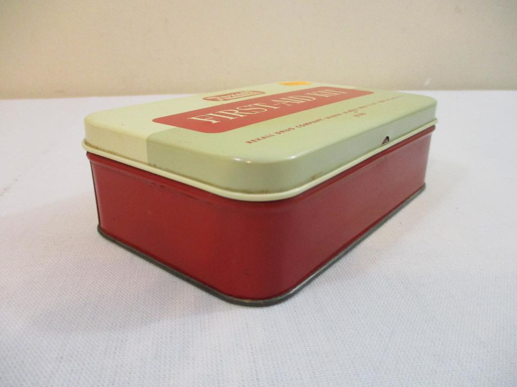 Vintage Rexall First-Aid Kit, see pictures for contents, 8 oz