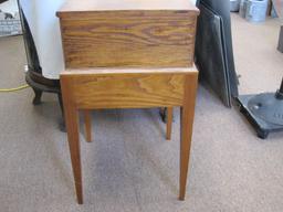 Wooden 2 Piece 3 Drawer Sewing Thread Cabinet Approx 31 inches Tall