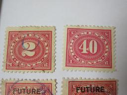 Four US Documentary Postage Stamps includes 2 Cents, 40 cents, 20 Cents and 25 Cents