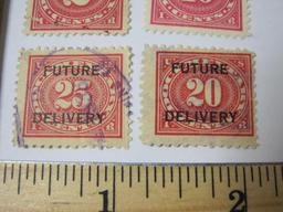 Four US Documentary Postage Stamps includes 2 Cents, 40 cents, 20 Cents and 25 Cents